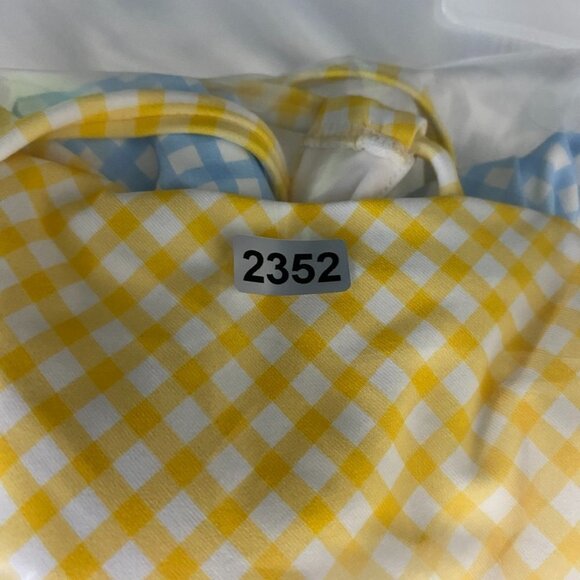 Aqua Colorblock Maillo Cutout One Piece Swimsuit Corn Flower Womens Small - Picture 11 of 11